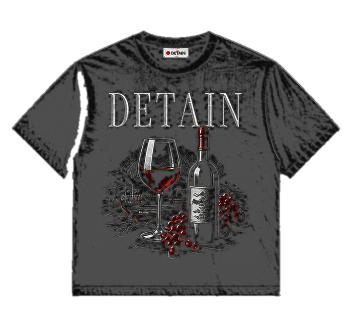 DETAIN wine tee